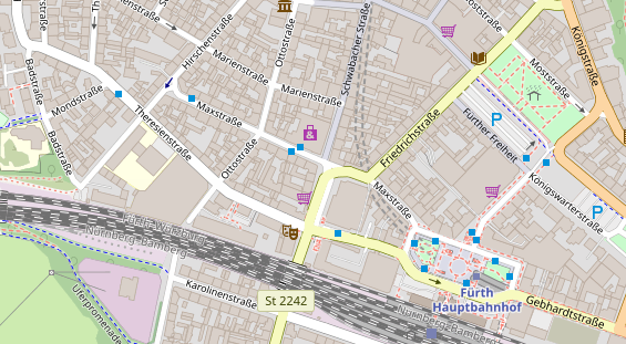 Friseur auf Satellitenbild