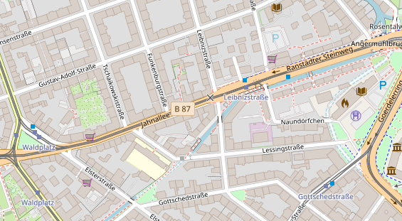 Friseur auf Satellitenbild