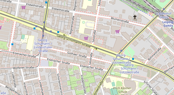 Friseur auf Satellitenbild