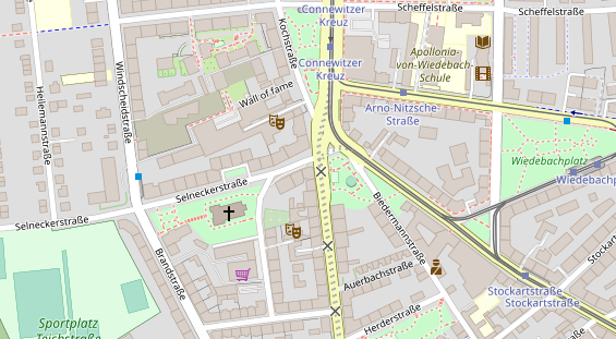 Friseur auf Satellitenbild