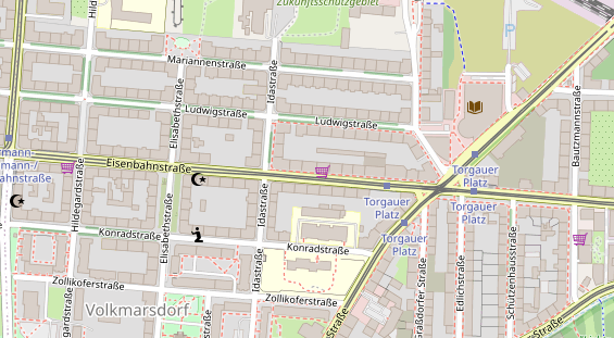 Friseur auf Satellitenbild