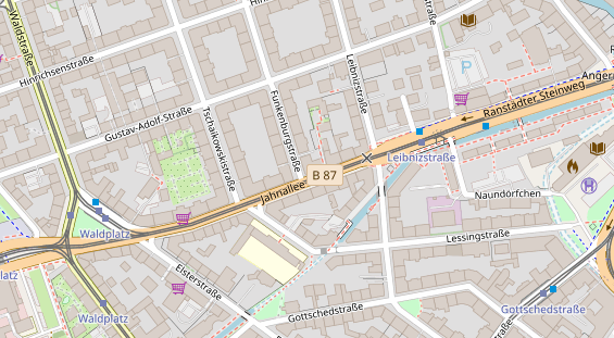 Friseur auf Satellitenbild