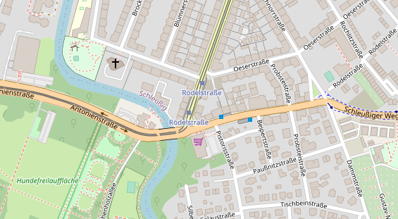 Friseur auf Satellitenbild