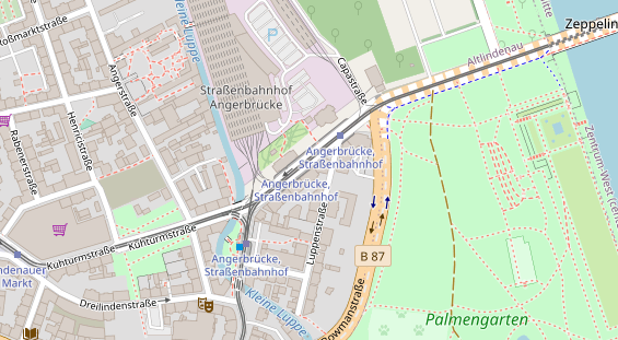 Friseur auf Satellitenbild