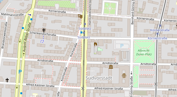 Friseur auf Satellitenbild