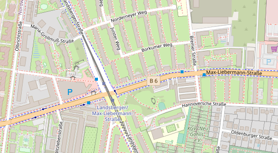 Friseur auf Satellitenbild