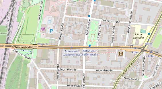 Friseur auf Satellitenbild