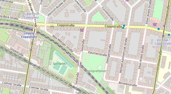 Friseur auf Satellitenbild