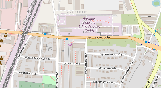 Friseur auf Satellitenbild