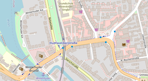 Friseur auf Satellitenbild