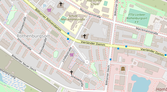 Friseur auf Satellitenbild