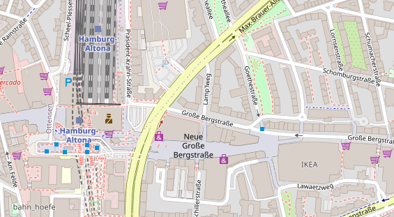 Friseur auf Satellitenbild