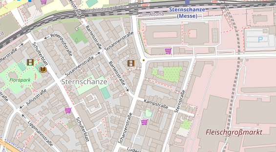 Friseur auf Satellitenbild