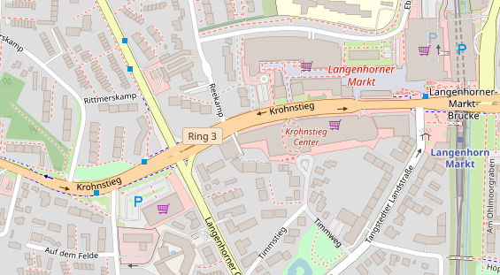 Friseur auf Satellitenbild