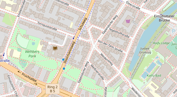 Friseur auf Satellitenbild