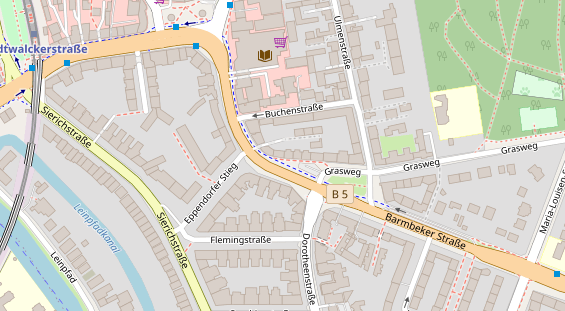 Friseur auf Satellitenbild