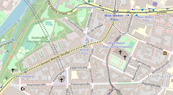 Friseur auf Satellitenbild