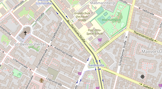 Friseur auf Satellitenbild