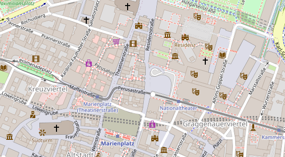 Friseur auf Satellitenbild