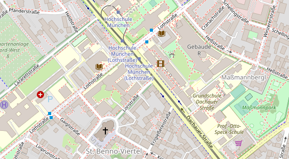 Friseur auf Satellitenbild