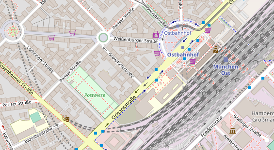 Friseur auf Satellitenbild