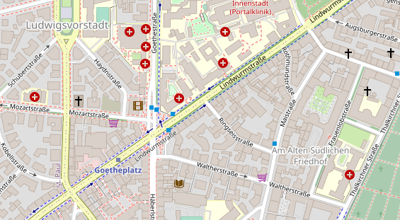 Friseur auf Satellitenbild