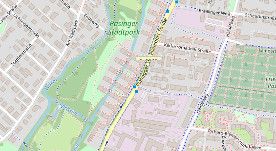 Friseur auf Satellitenbild