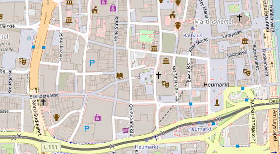 Friseur auf Satellitenbild