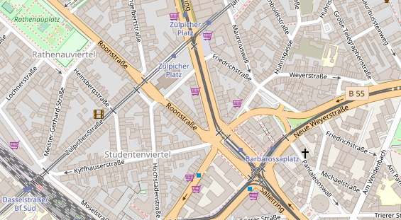 Friseur auf Satellitenbild