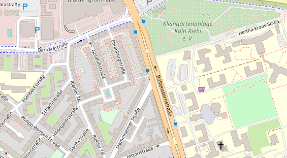 Friseur auf Satellitenbild