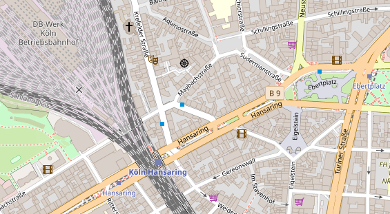 Friseur auf Satellitenbild