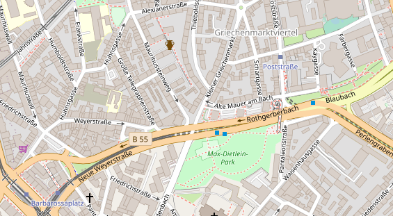 Friseur auf Satellitenbild