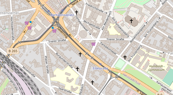 Friseur auf Satellitenbild