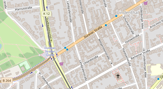 Friseur auf Satellitenbild