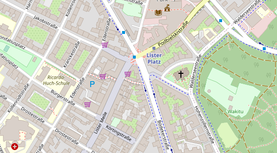 Friseur auf Satellitenbild