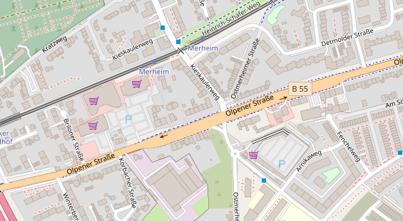 Friseur auf Satellitenbild