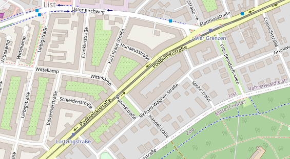 Friseur auf Satellitenbild