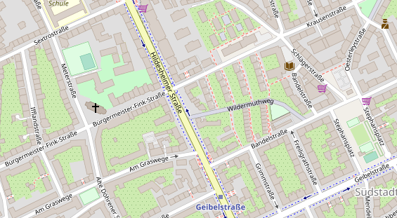 Friseur auf Satellitenbild