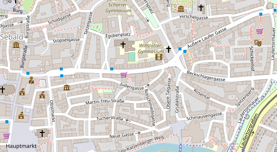 Friseur auf Satellitenbild