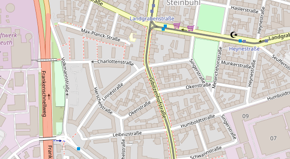 Friseur auf Satellitenbild