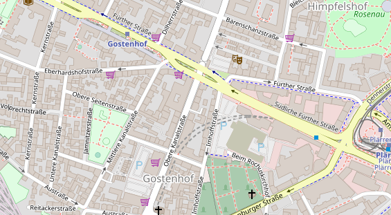 Friseur auf Satellitenbild