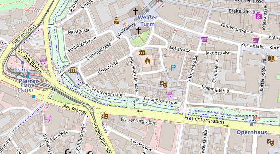 Friseur auf Satellitenbild