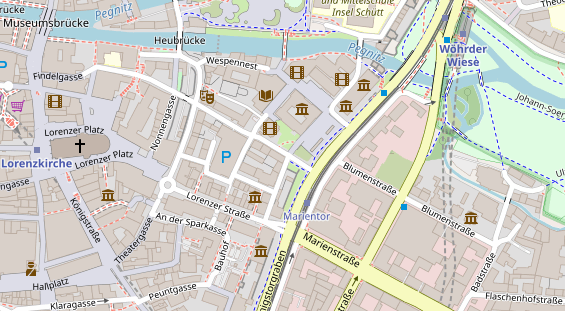 Friseur auf Satellitenbild