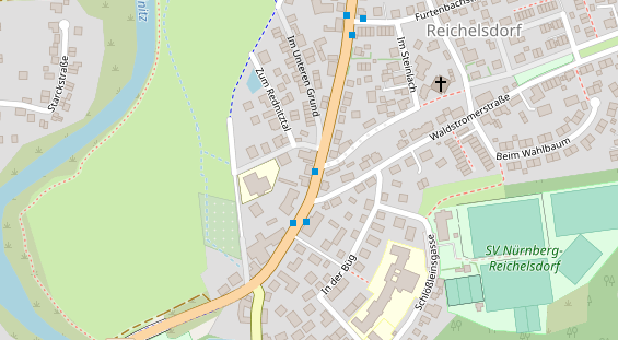 Friseur auf Satellitenbild