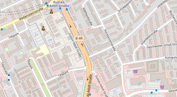 Friseur auf Satellitenbild