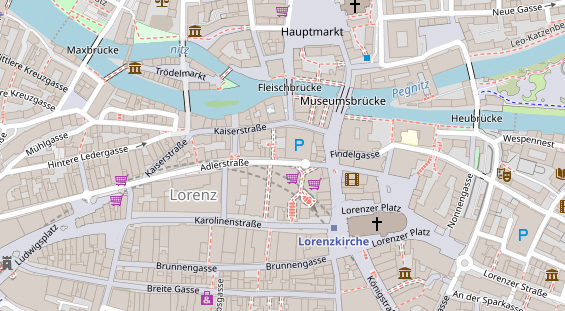 Friseur auf Satellitenbild