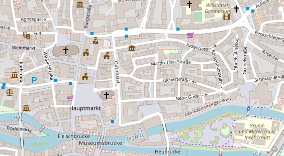 Friseur auf Satellitenbild