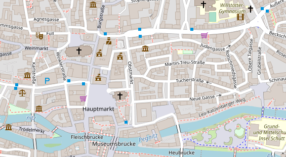 Friseur auf Satellitenbild