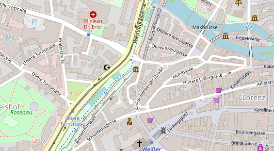 Friseur auf Satellitenbild