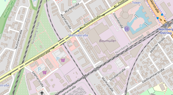 Friseur auf Satellitenbild